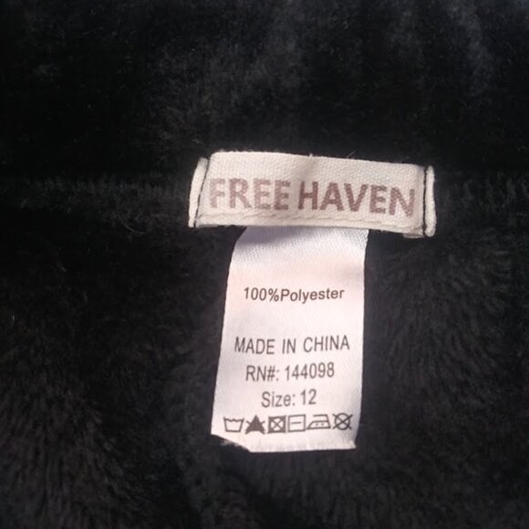Free Haven girl's size 12 black fleece pants - Picture 11 of 11
